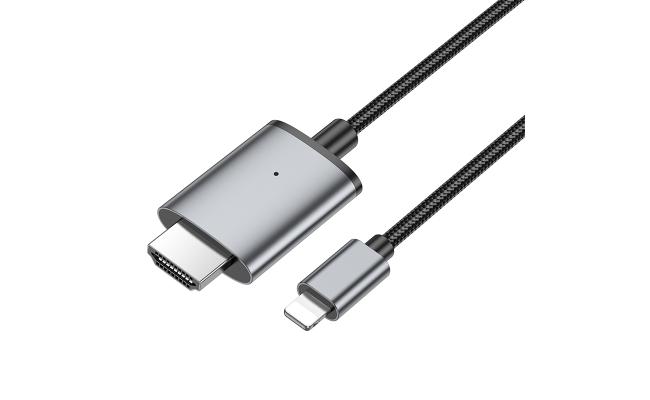 HOCO UA27 Video Cable for Lightning to HDTV, Supports 1080p 60Hz, 2M length